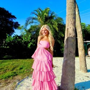 Hello Molly Pink Maxi Dress